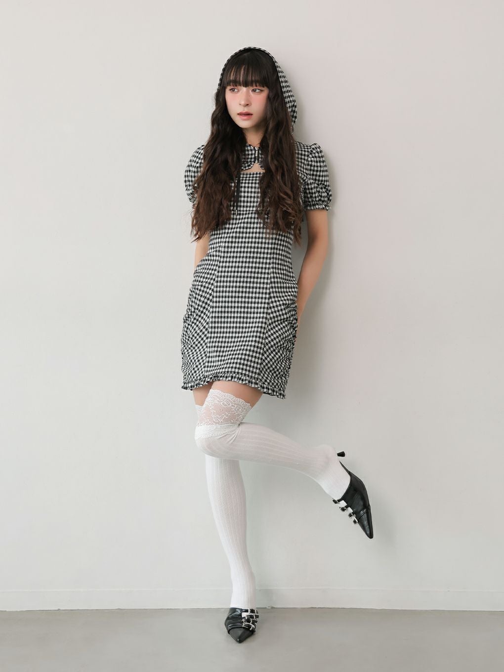 BUBBLES】ギャザーパーカーワンピース | sparkling mall online store