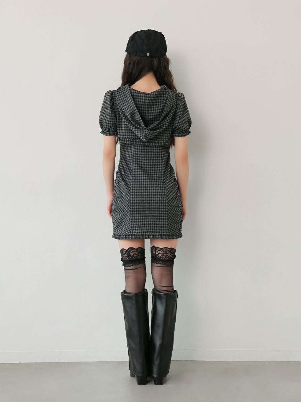 【BUBBLES】ギャザーパーカーワンピース