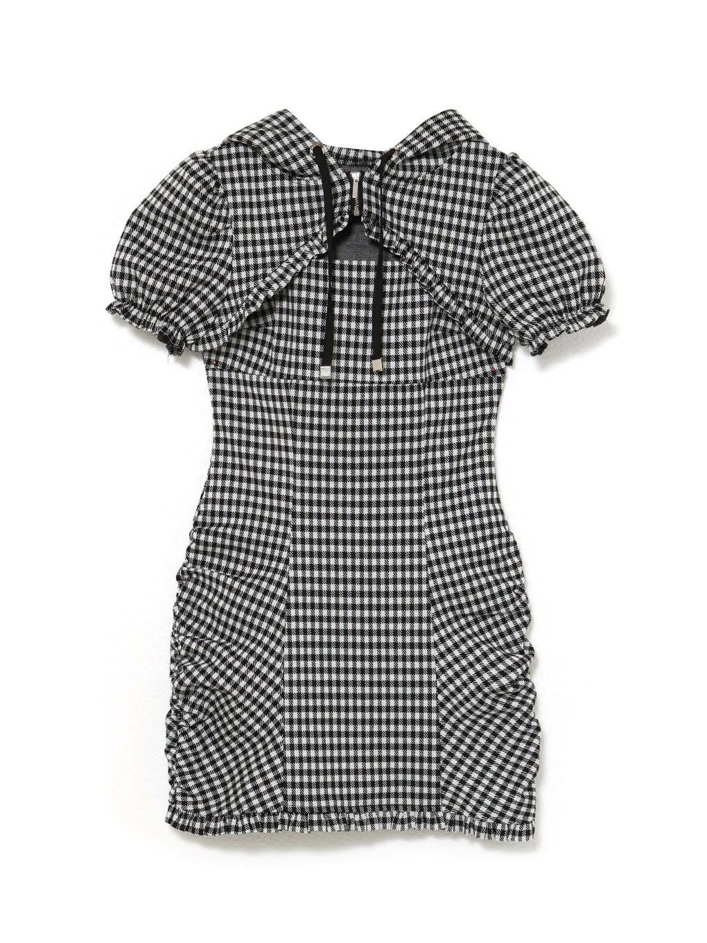 【BUBBLES】ギャザーパーカーワンピース