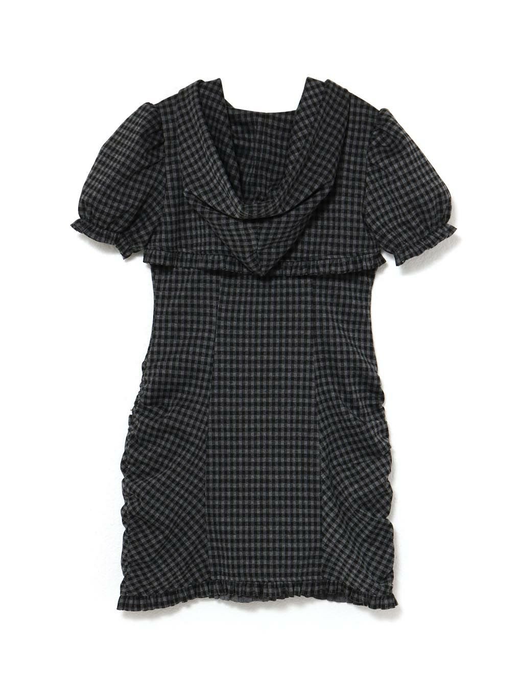 【BUBBLES】ギャザーパーカーワンピース