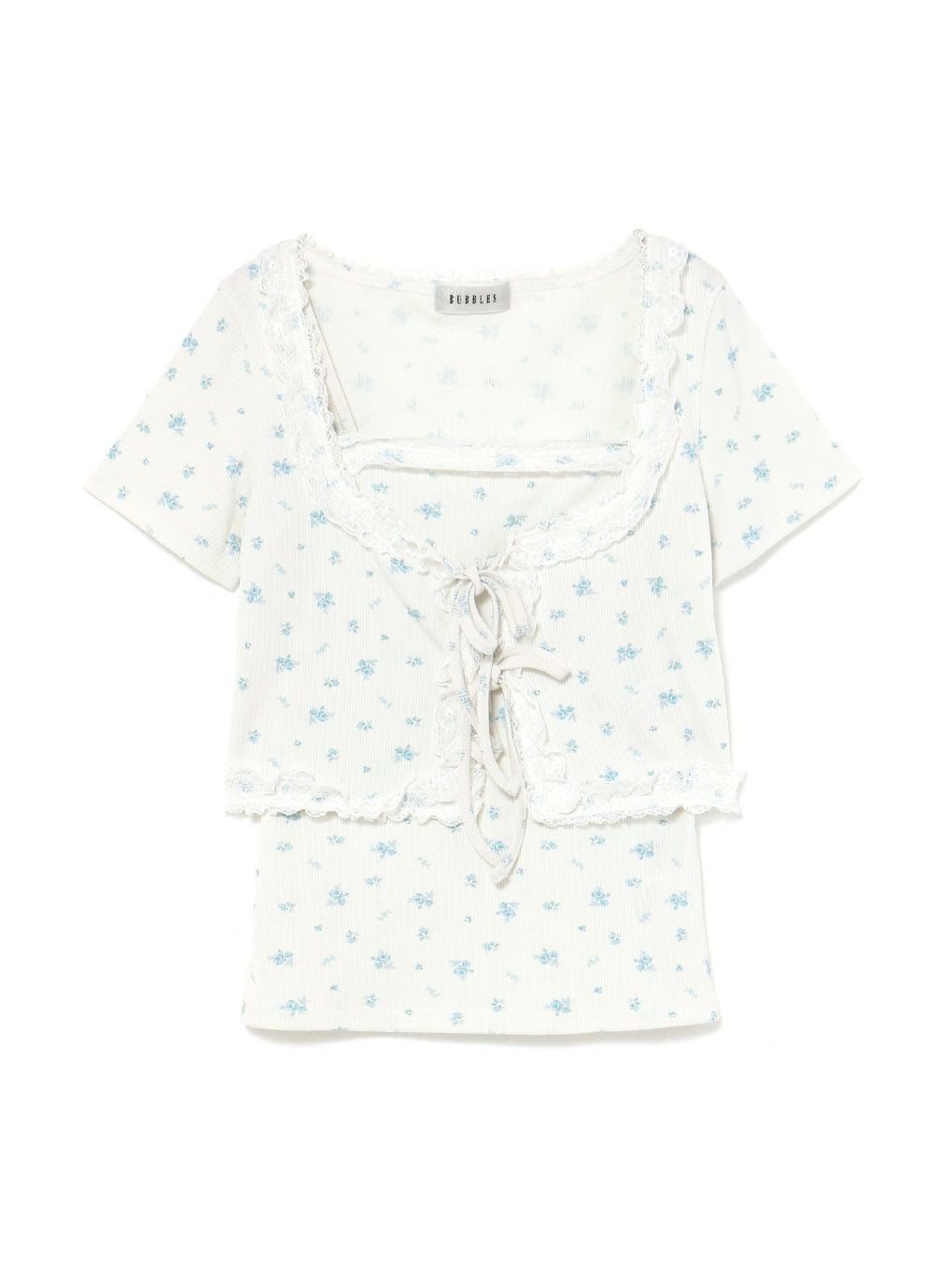 BUBBLES】フラワーリブアンサンブル | sparkling mall online store