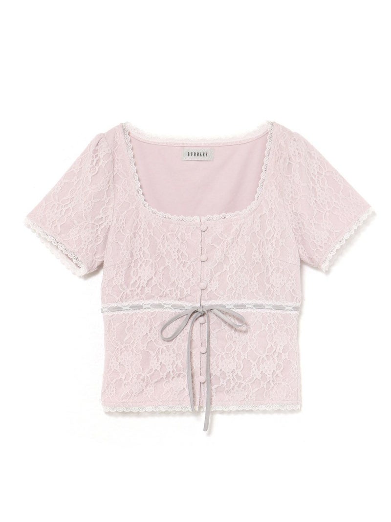 BUBBLES】ガーリーレーストップス | sparkling mall online store