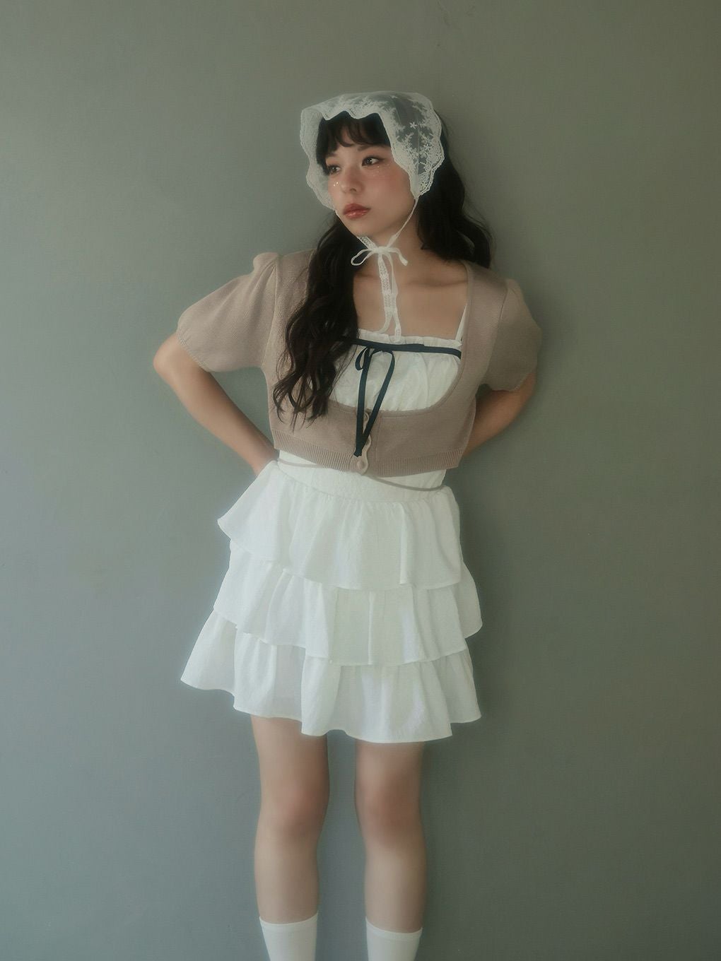 【BUBBLES】コケットティアードワンピース