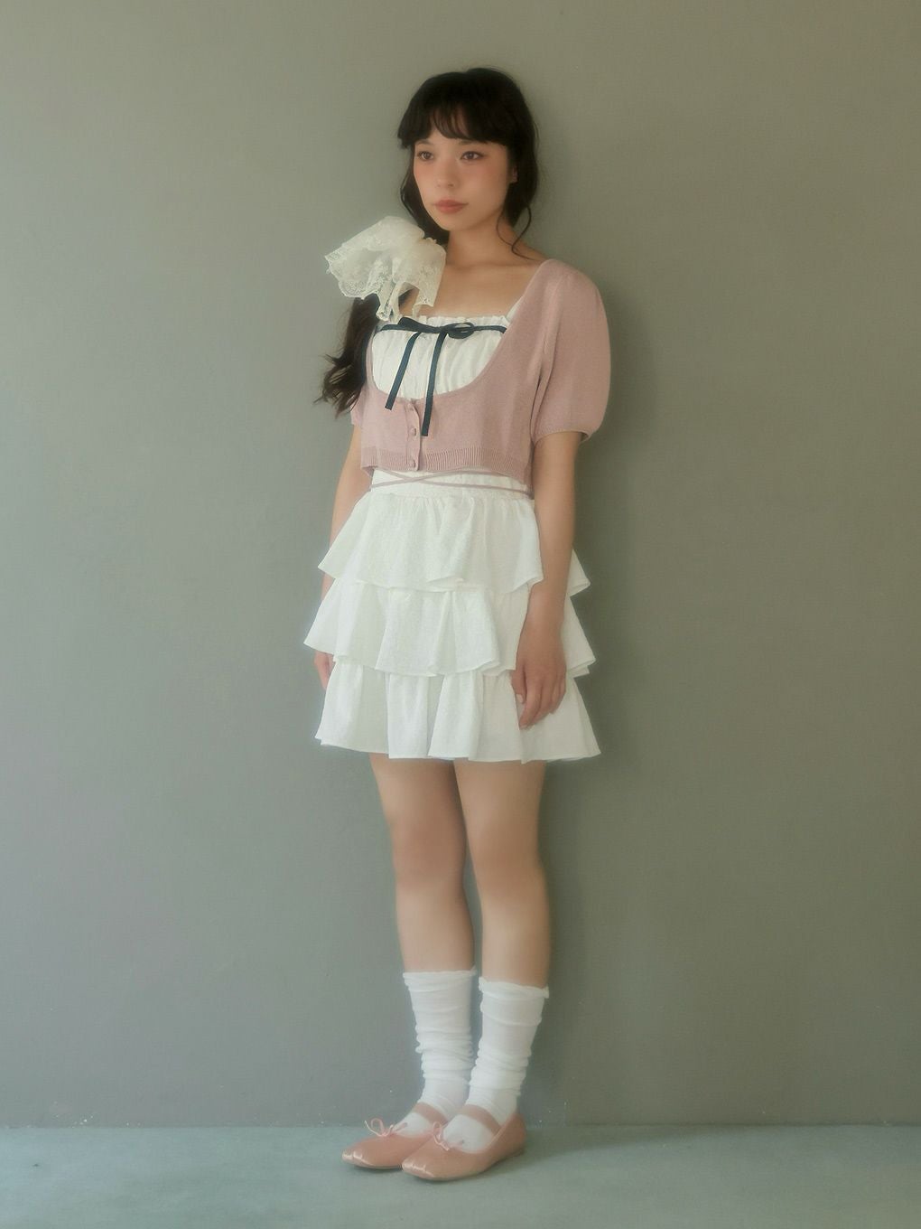 【BUBBLES】コケットティアードワンピース