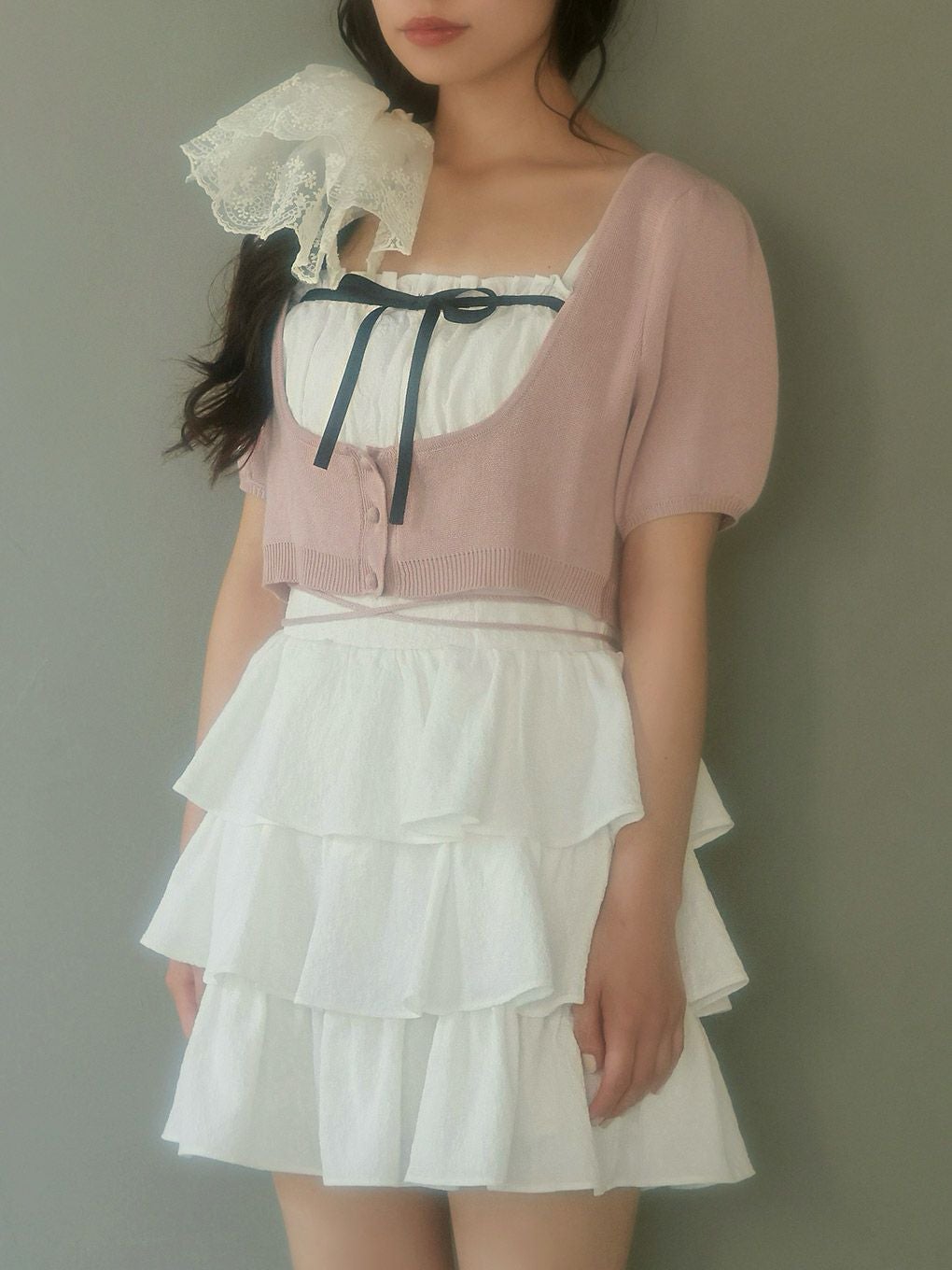 BUBBLES】コケットティアードワンピース | sparkling mall online store