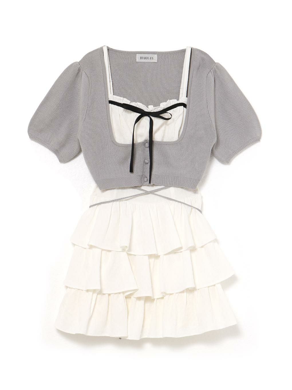 【BUBBLES】コケットティアードワンピース