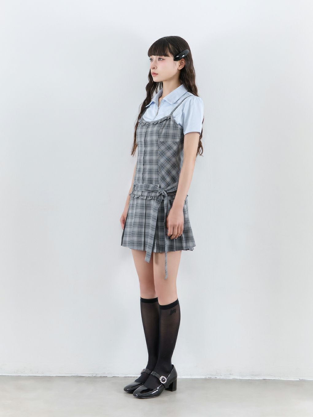 BUBBLES】リボンプリーツキャミワンピース | sparkling mall online store