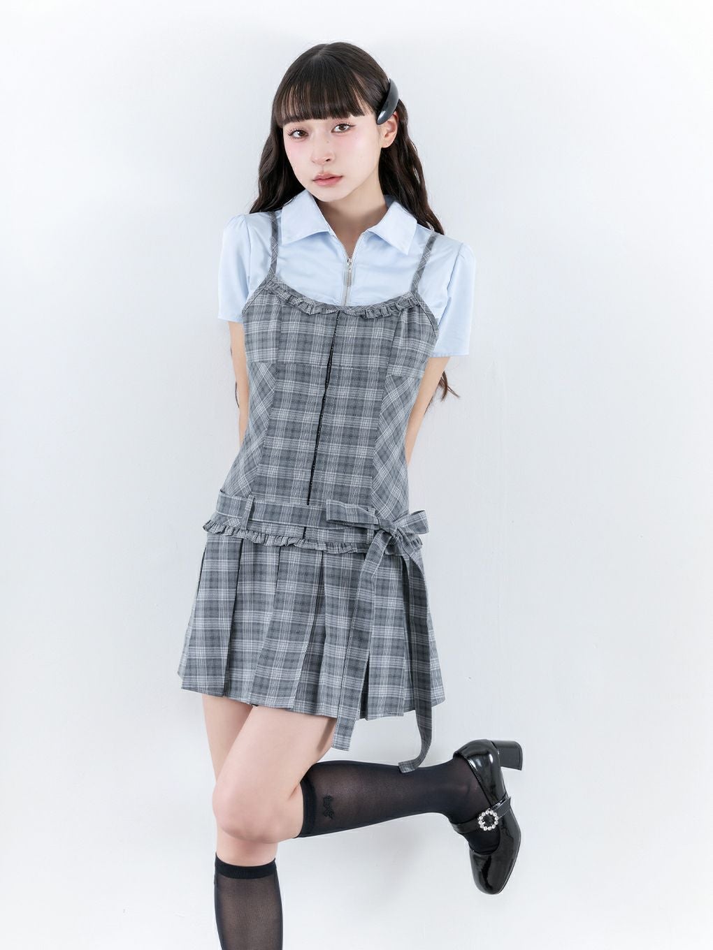BUBBLES】リボンプリーツキャミワンピース | sparkling mall online store