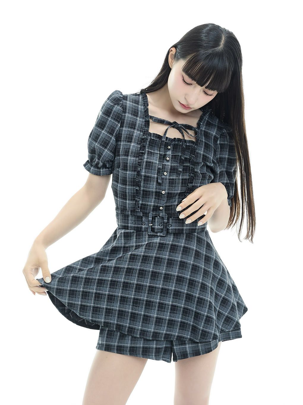 BUBBLES】フリルペプラムセットアップ | sparkling mall online store