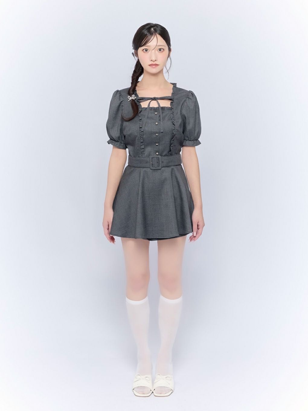 【BUBBLES】フリルペプラムセットアップ