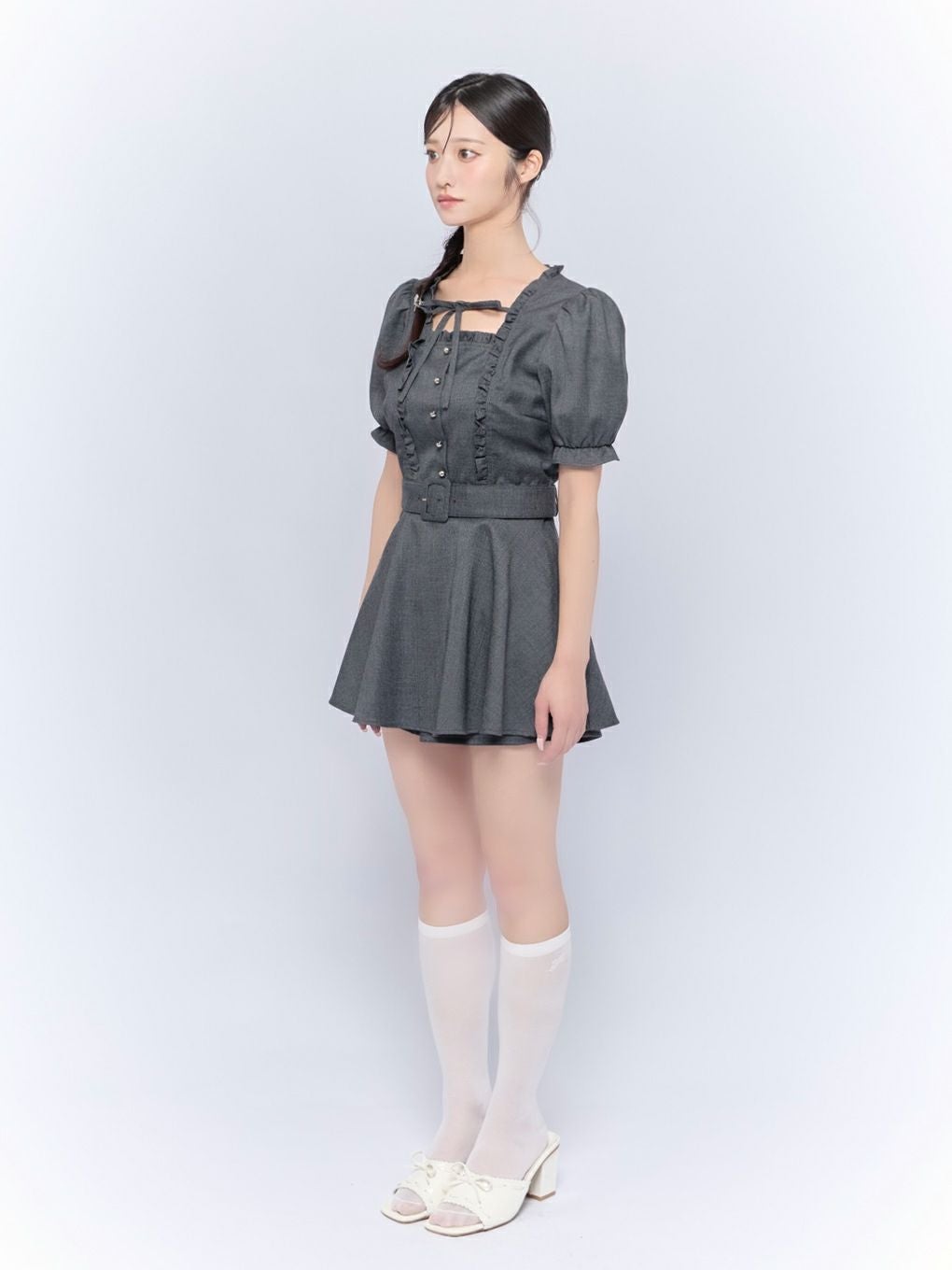 【BUBBLES】フリルペプラムセットアップ