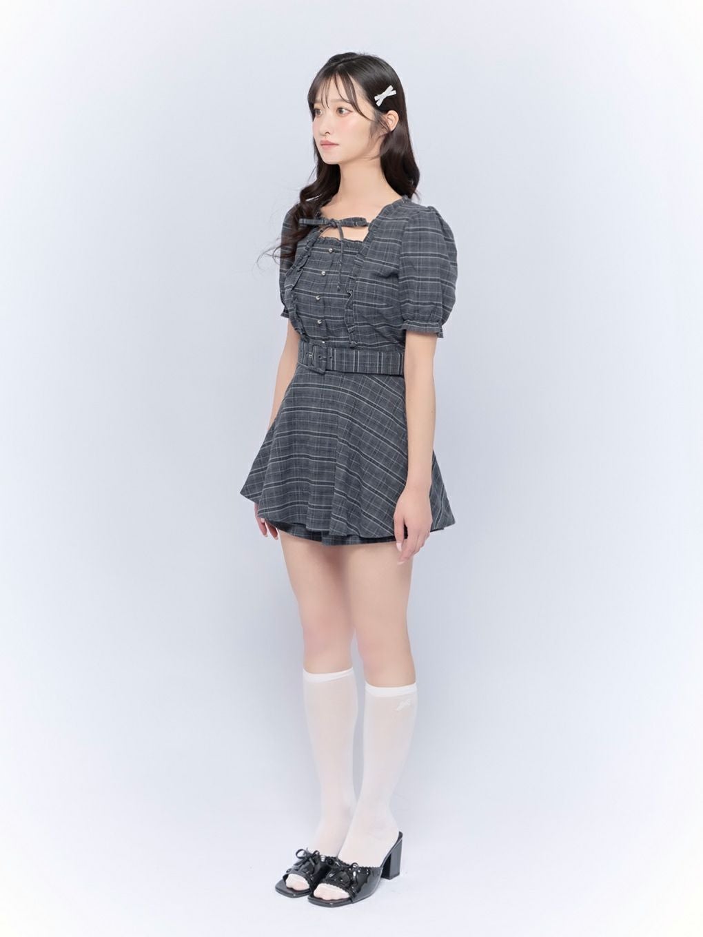 【BUBBLES】フリルペプラムセットアップ