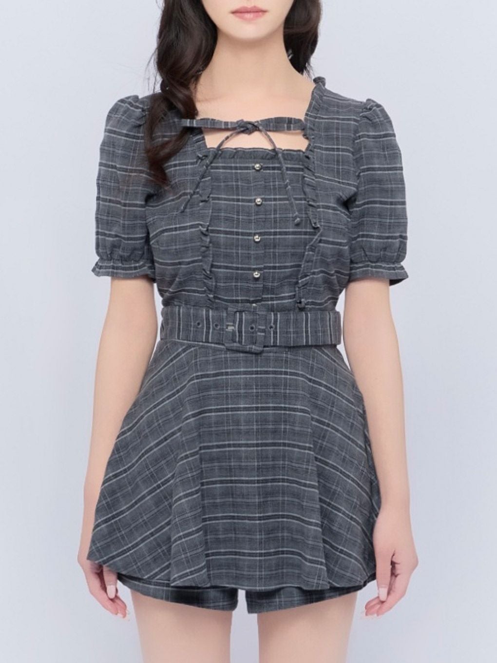 【BUBBLES】フリルペプラムセットアップ