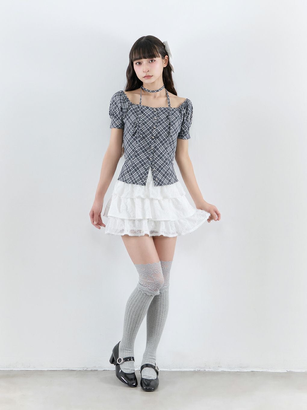 BUBBLES】スクエアリボンブラウス | sparkling mall online store