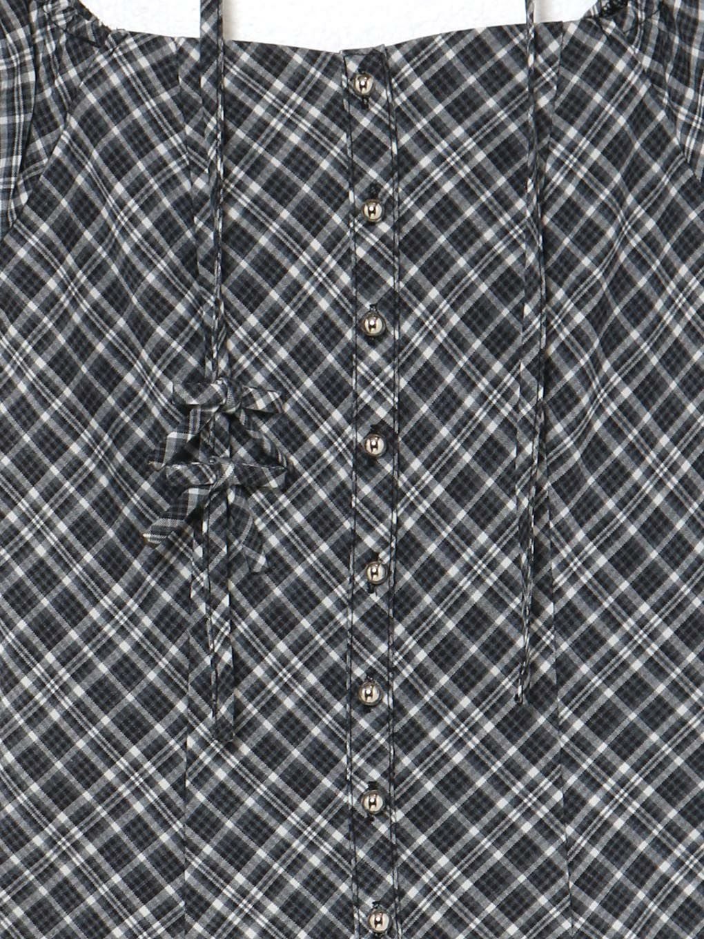 【BUBBLES】スクエアリボンブラウス