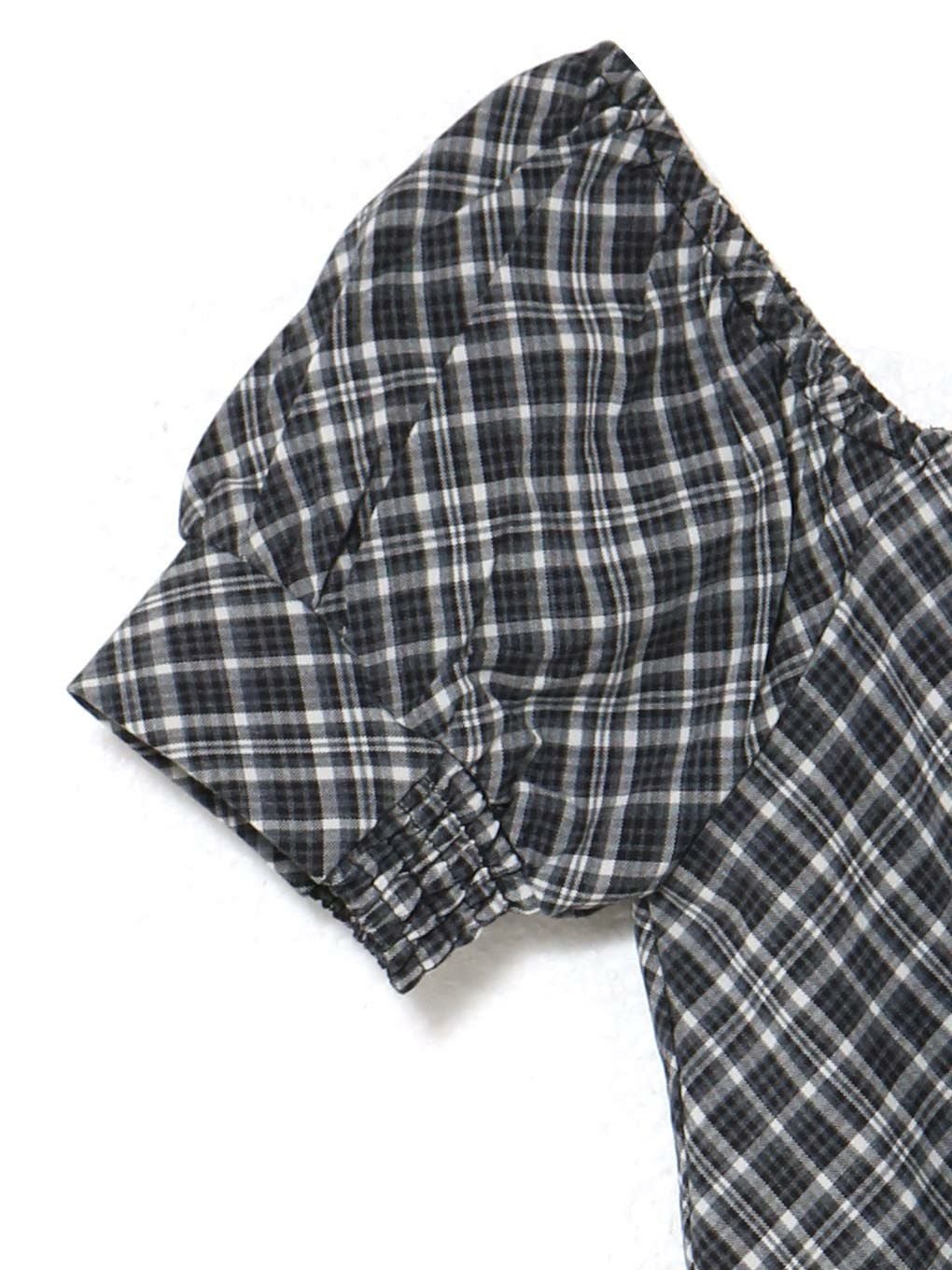 【BUBBLES】スクエアリボンブラウス