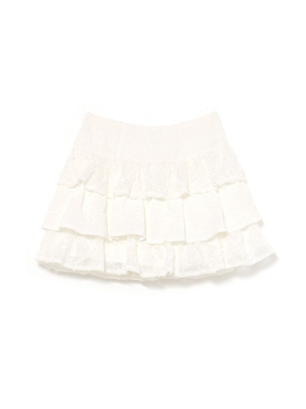 【BUBBLES】ジャガードレースカンカンスカート