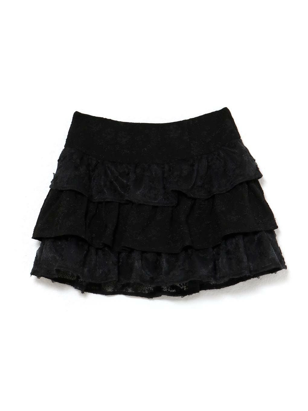 【BUBBLES】ジャガードレースカンカンスカート