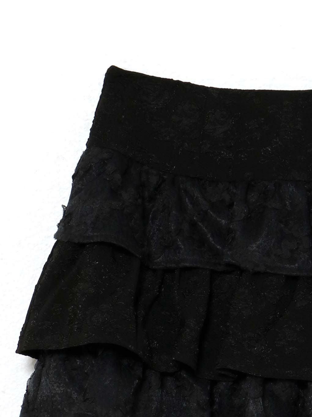 【BUBBLES】ジャガードレースカンカンスカート