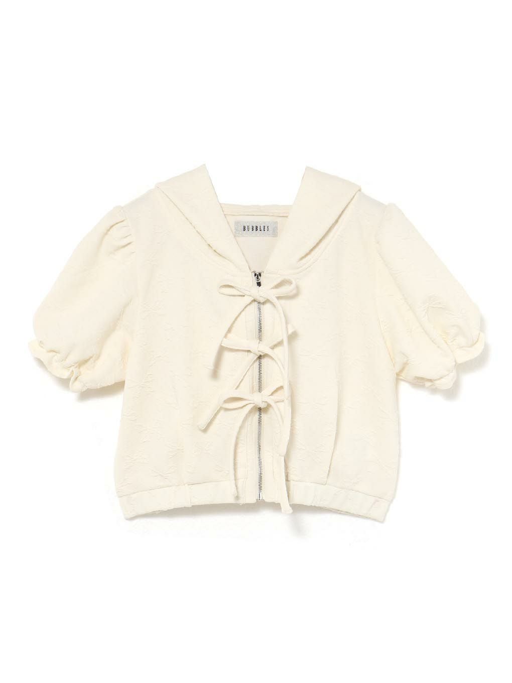 【BUBBLES】ジャガードリボンパーカー