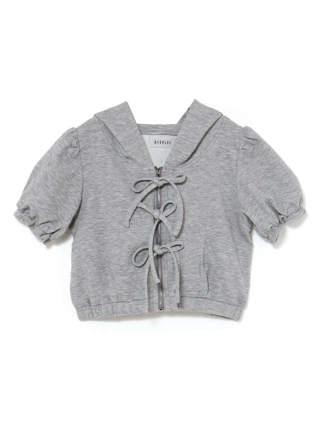 【BUBBLES】ジャガードリボンパーカー