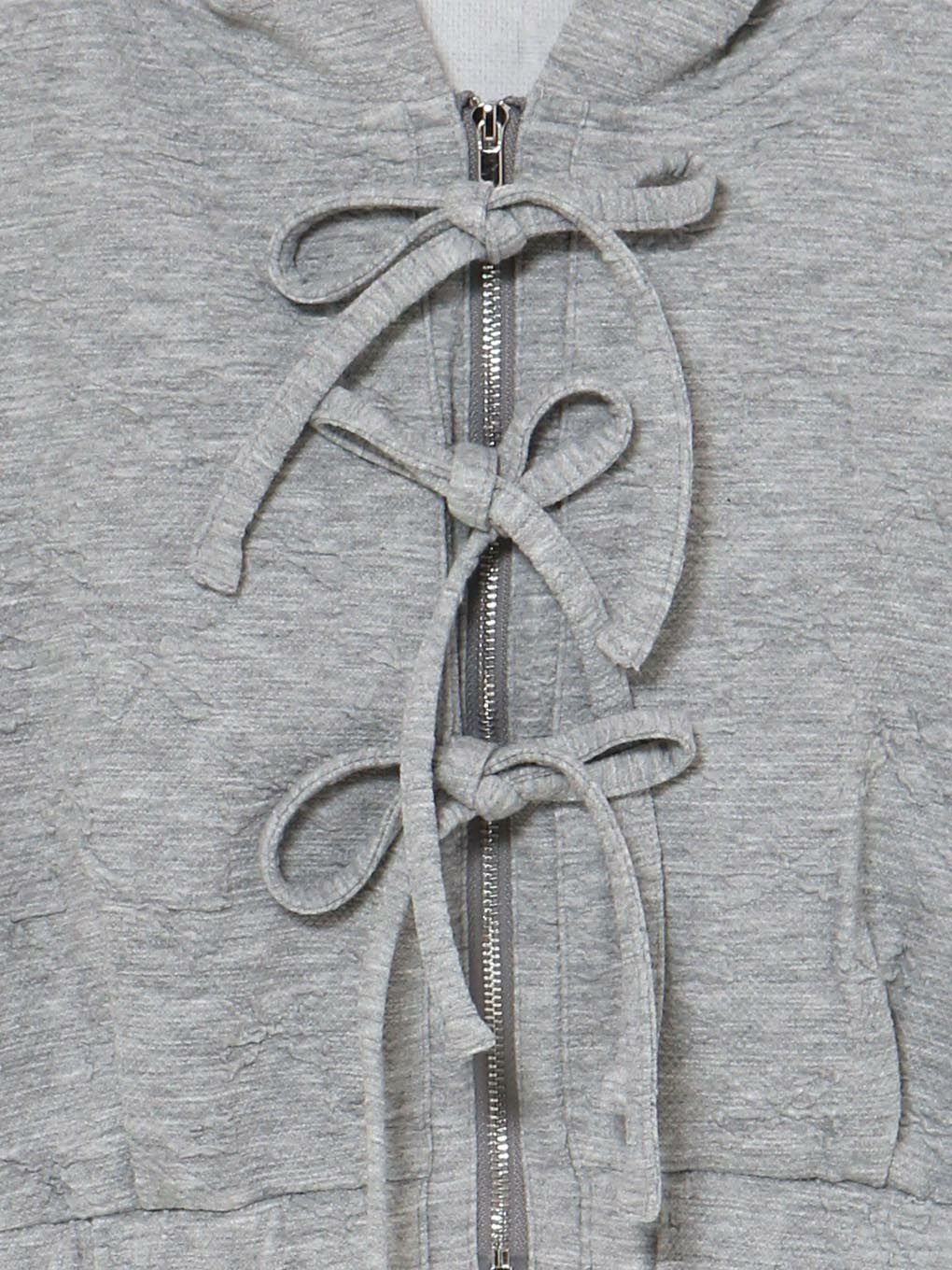 【BUBBLES】ジャガードリボンパーカー