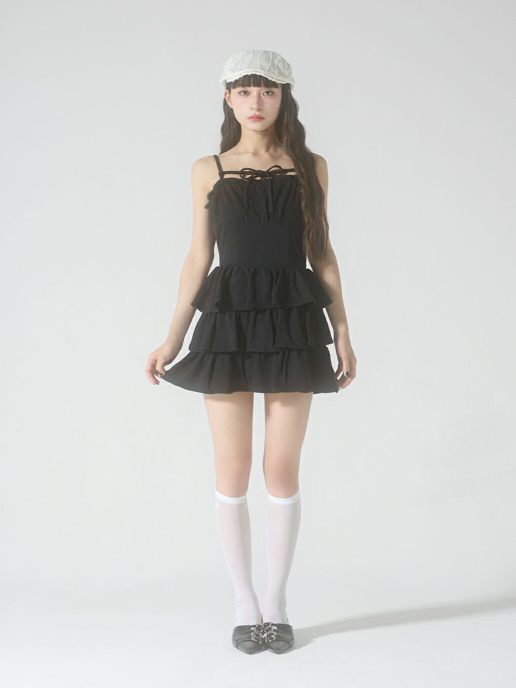 【BUBBLES】ティアードワンピース