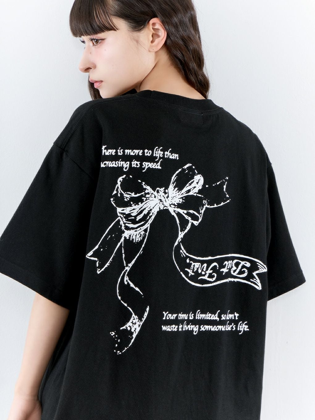 BUBBLES】リボンプリントTEE | sparkling mall online store