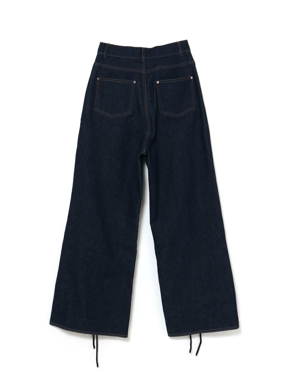 【BUBBLES】レースリボンデニムパンツ