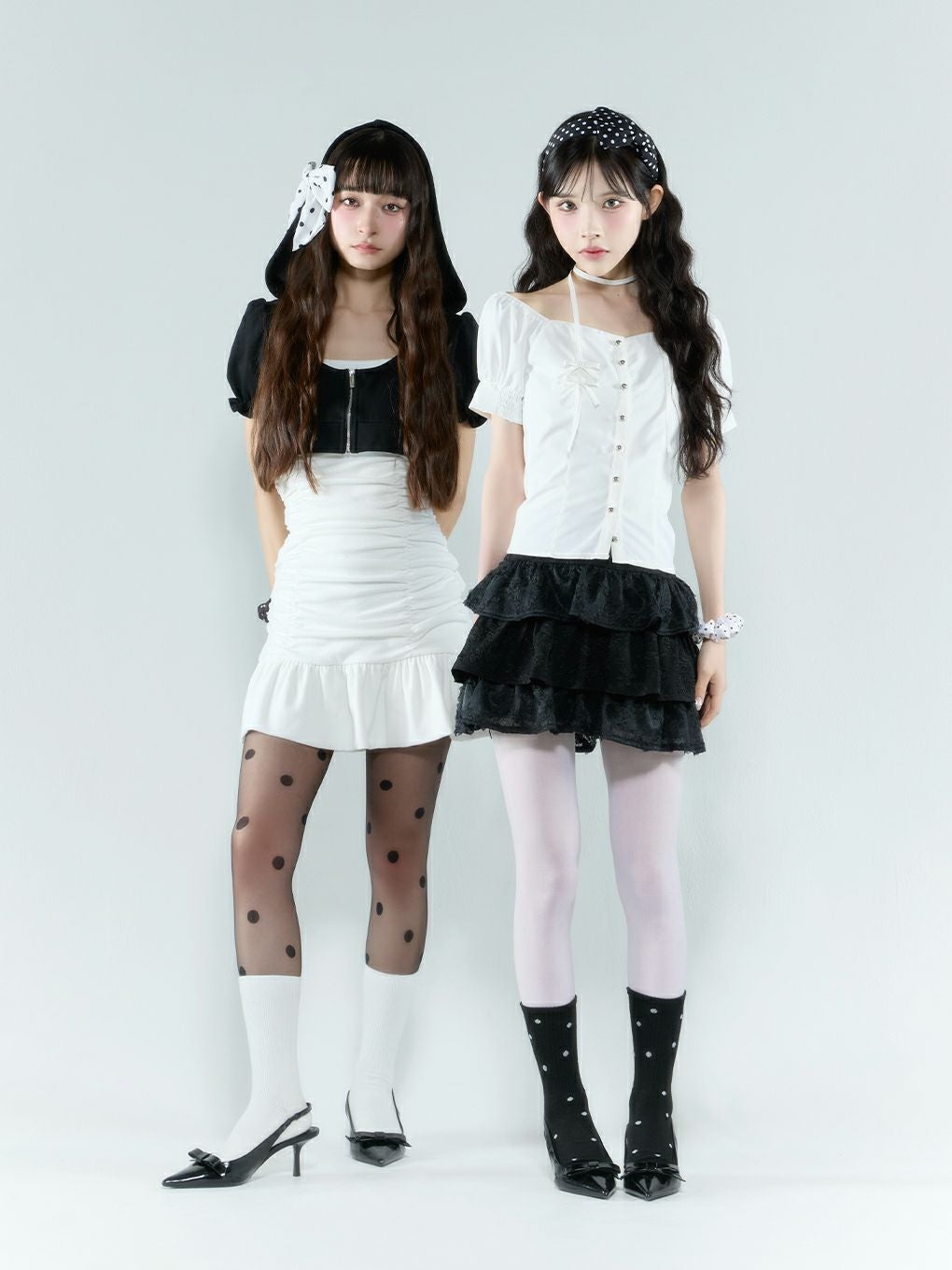 BUBBLES】ミニパーカーギャザーワンピース | sparkling mall online store
