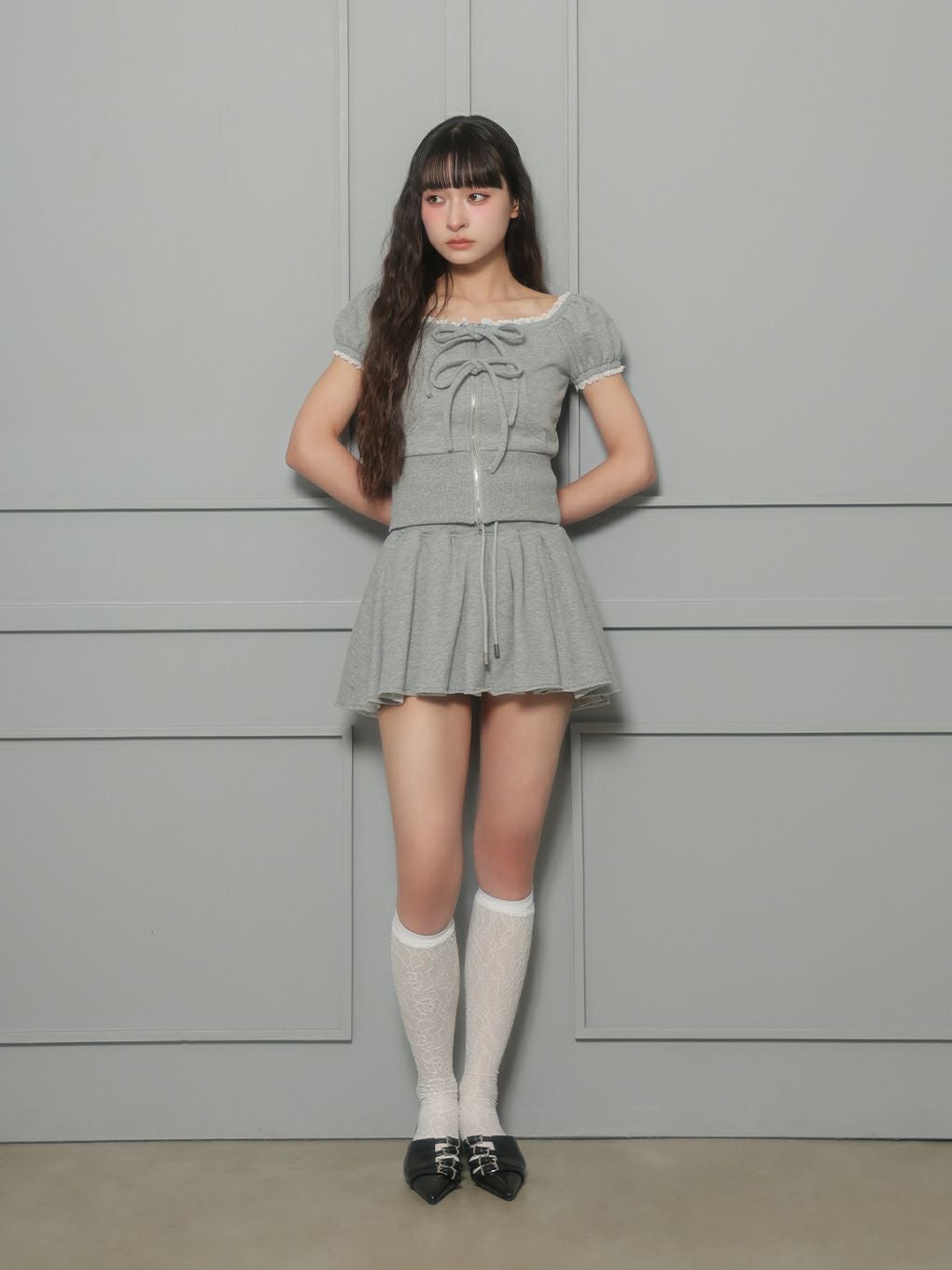 BUBBLES】スウェットリボンセットアップ | sparkling mall online store