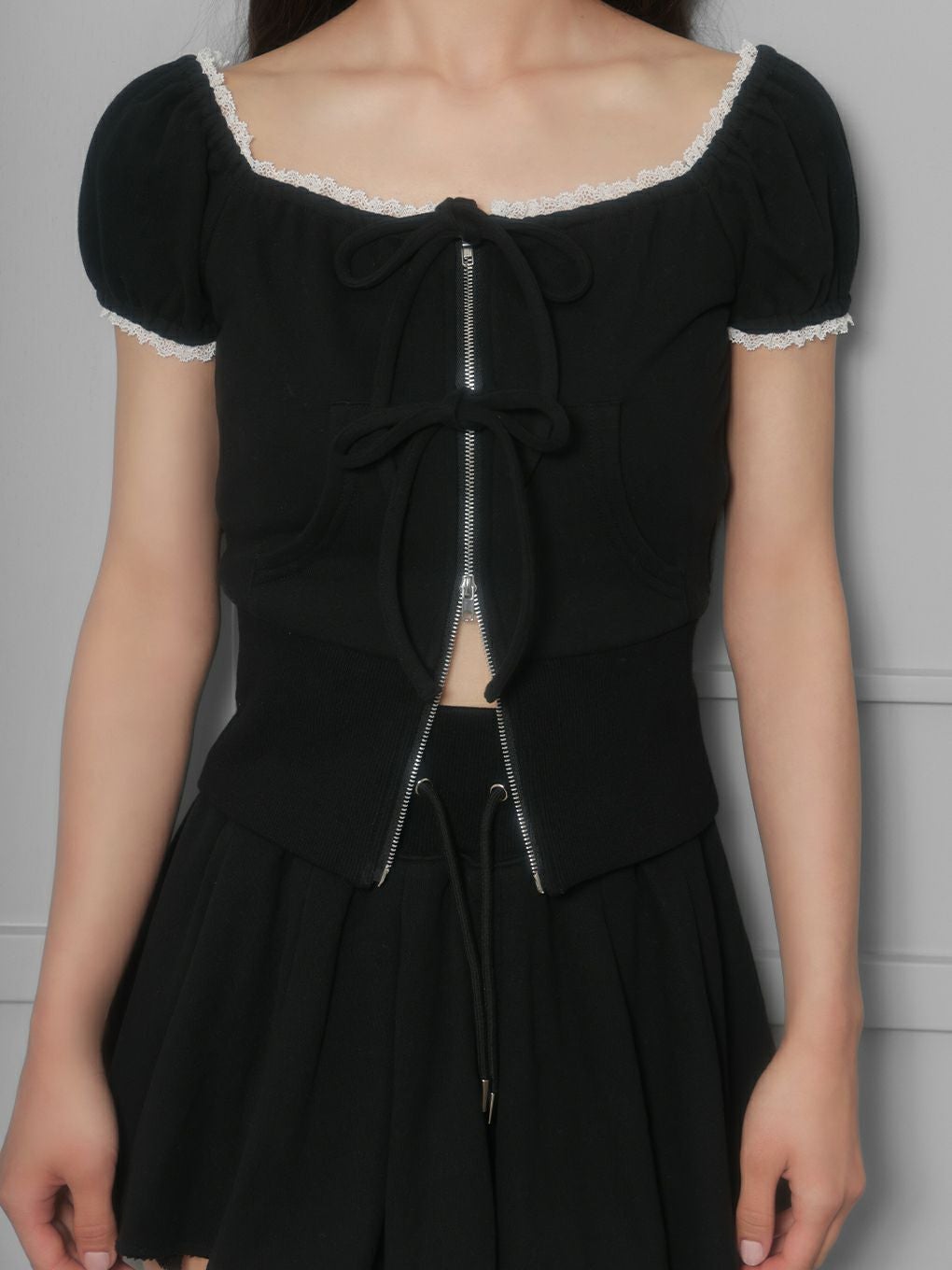 【BUBBLES】スウェットリボンセットアップ