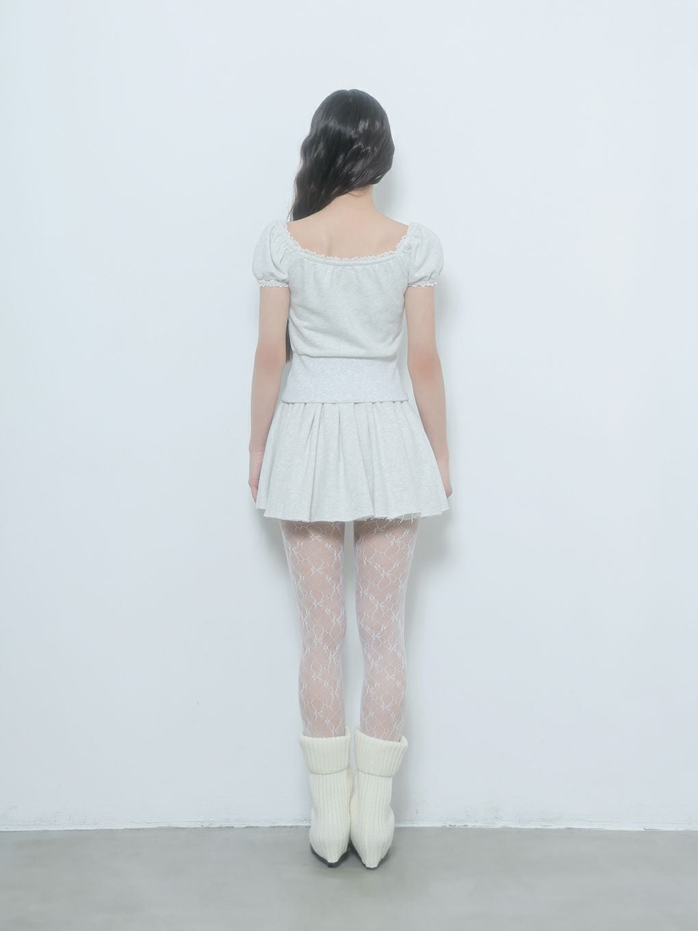 【BUBBLES】スウェットリボンセットアップ