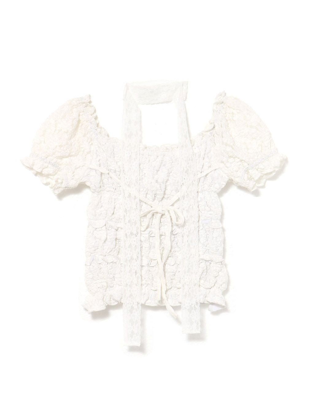 BUBBLES】シャーリングリボントップス | sparkling mall online store