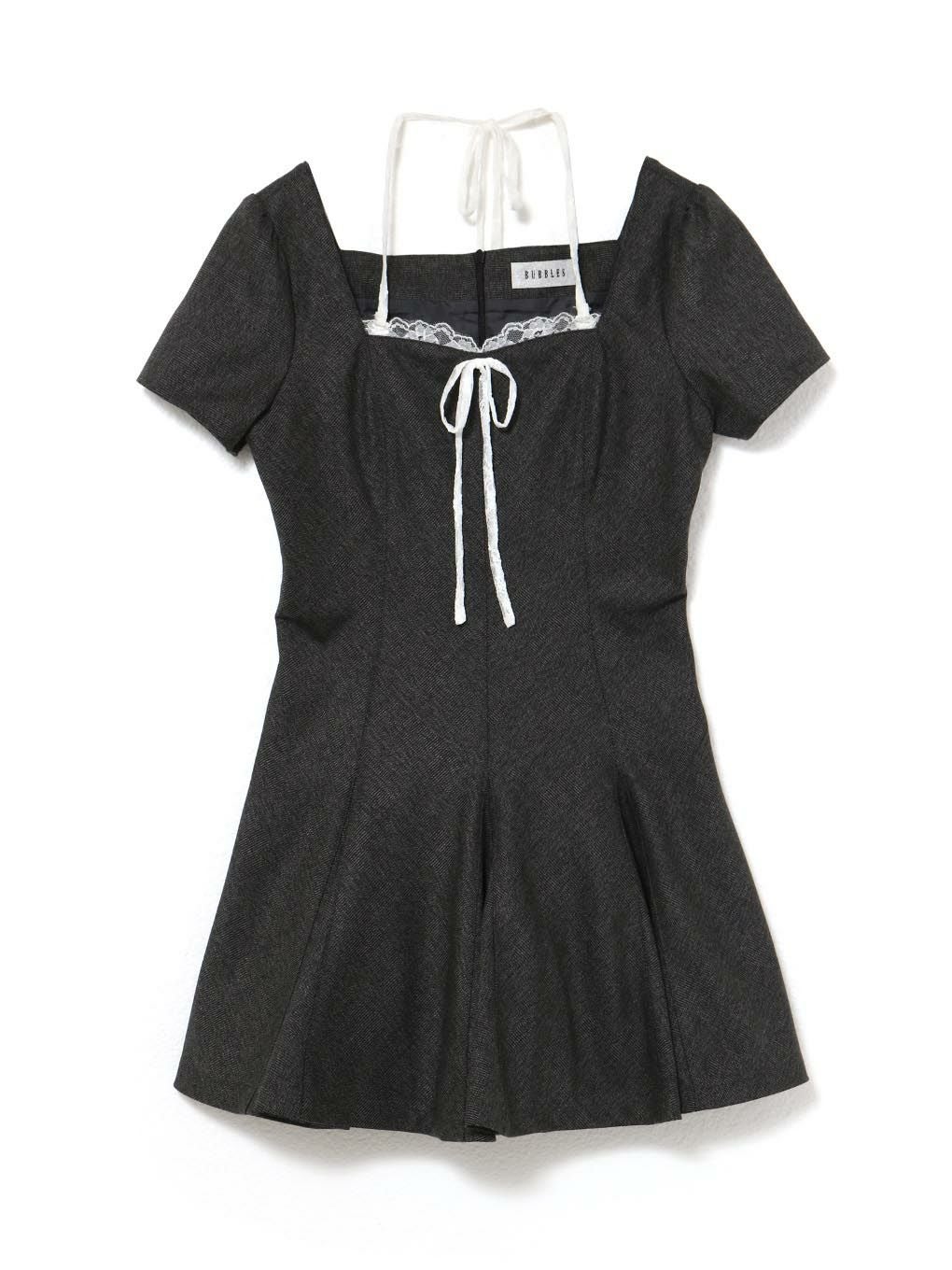 【BUBBLES】パターンフレアガーリーワンピース