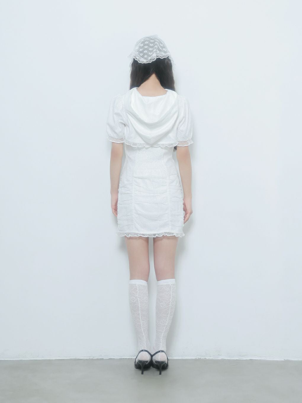 【BUBBLES】ギャザーパーカーワンピース