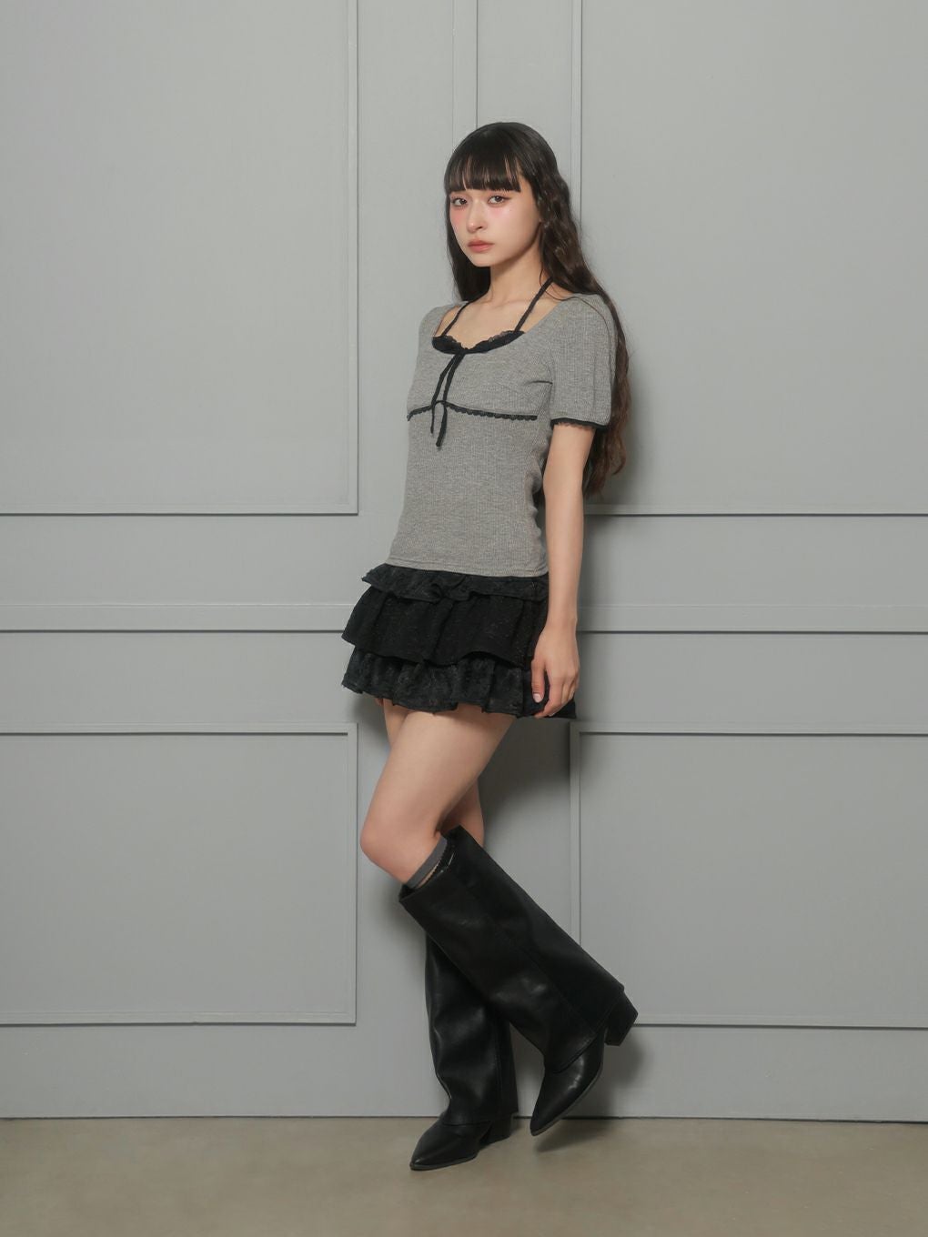 BUBBLES】レイヤードパターントップス | sparkling mall online store