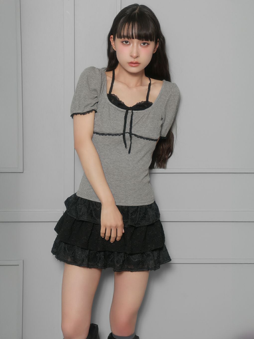 BUBBULES デザイントップス Kenzie Flower Print Bubble Sleeve Top | Tops For Women | Cute Tops