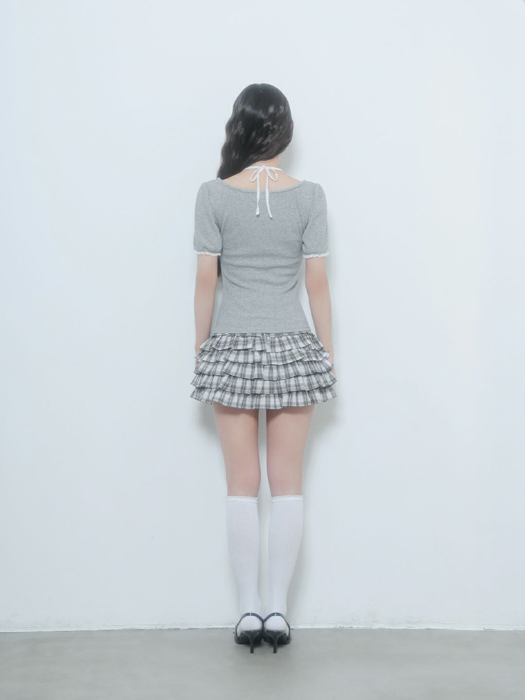 【BUBBLES】レイヤードパターントップス