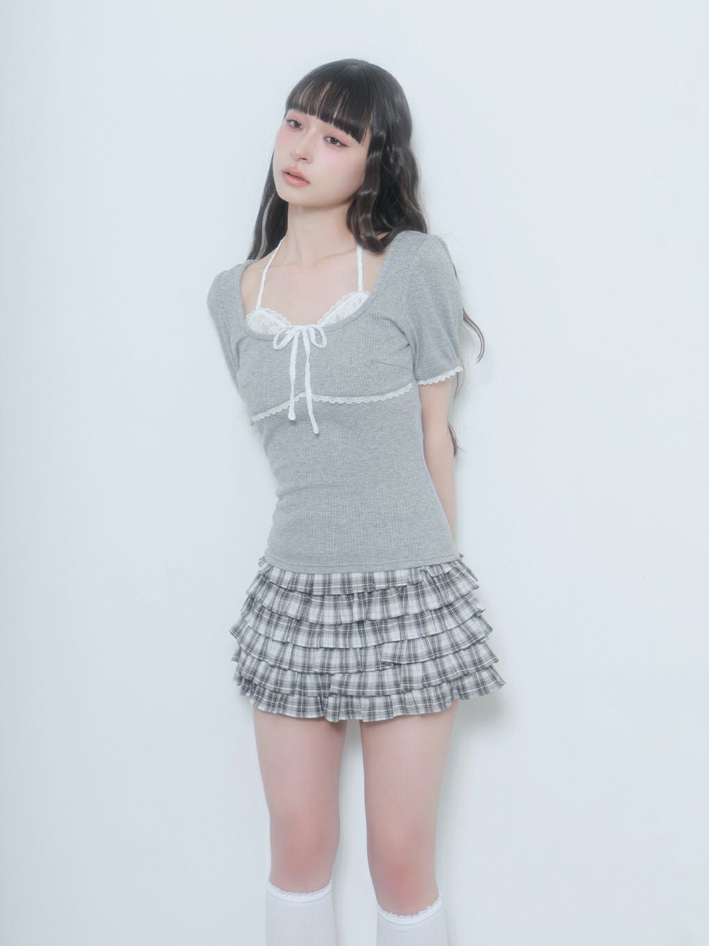 BUBBLES】レイヤードパターントップス | sparkling mall online store