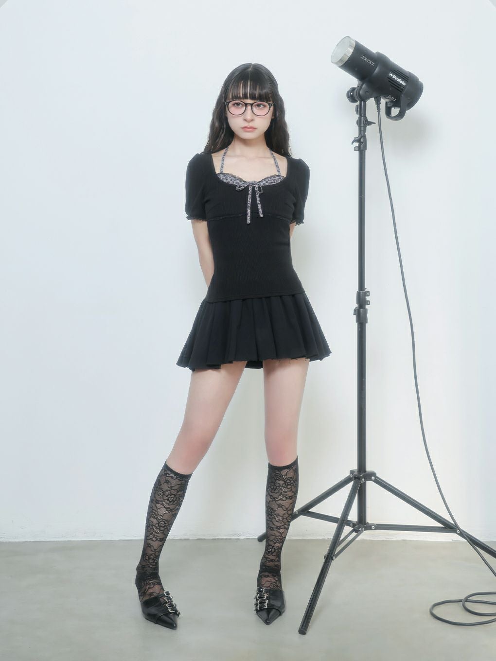 【BUBBLES】レイヤードパターントップス