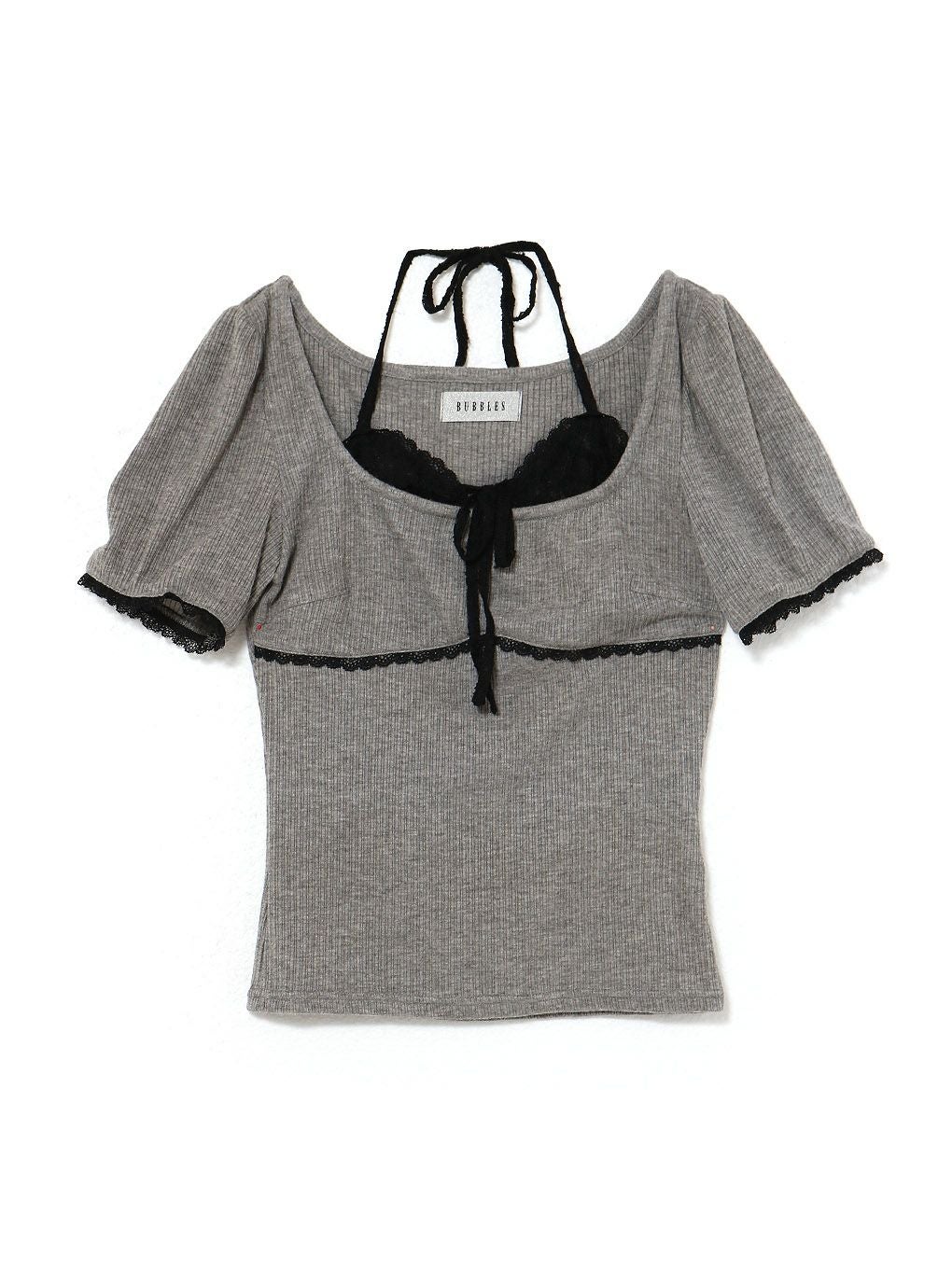 【BUBBLES】レイヤードパターントップス