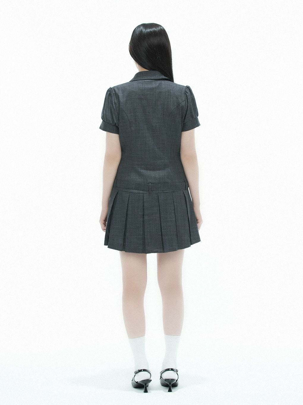 【BUBBLES】ジャケットティアードワンピース