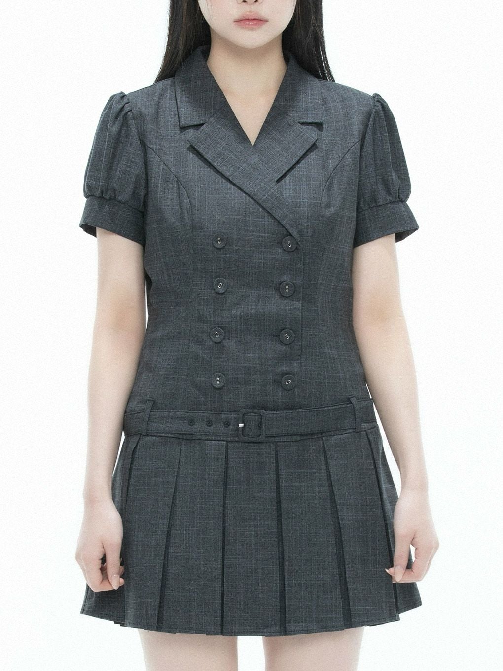 【BUBBLES】ジャケットティアードワンピース