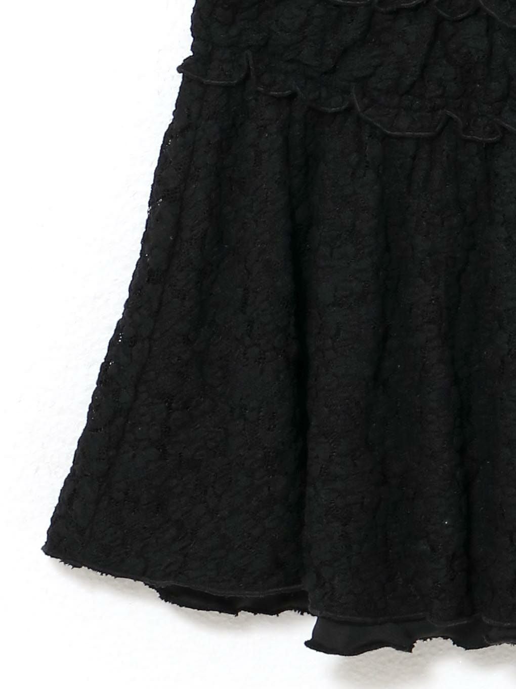 シャーリングリボンワンピース　ブラック BUBBLES】シャーリングリボンワンピース | sparkling mall online store