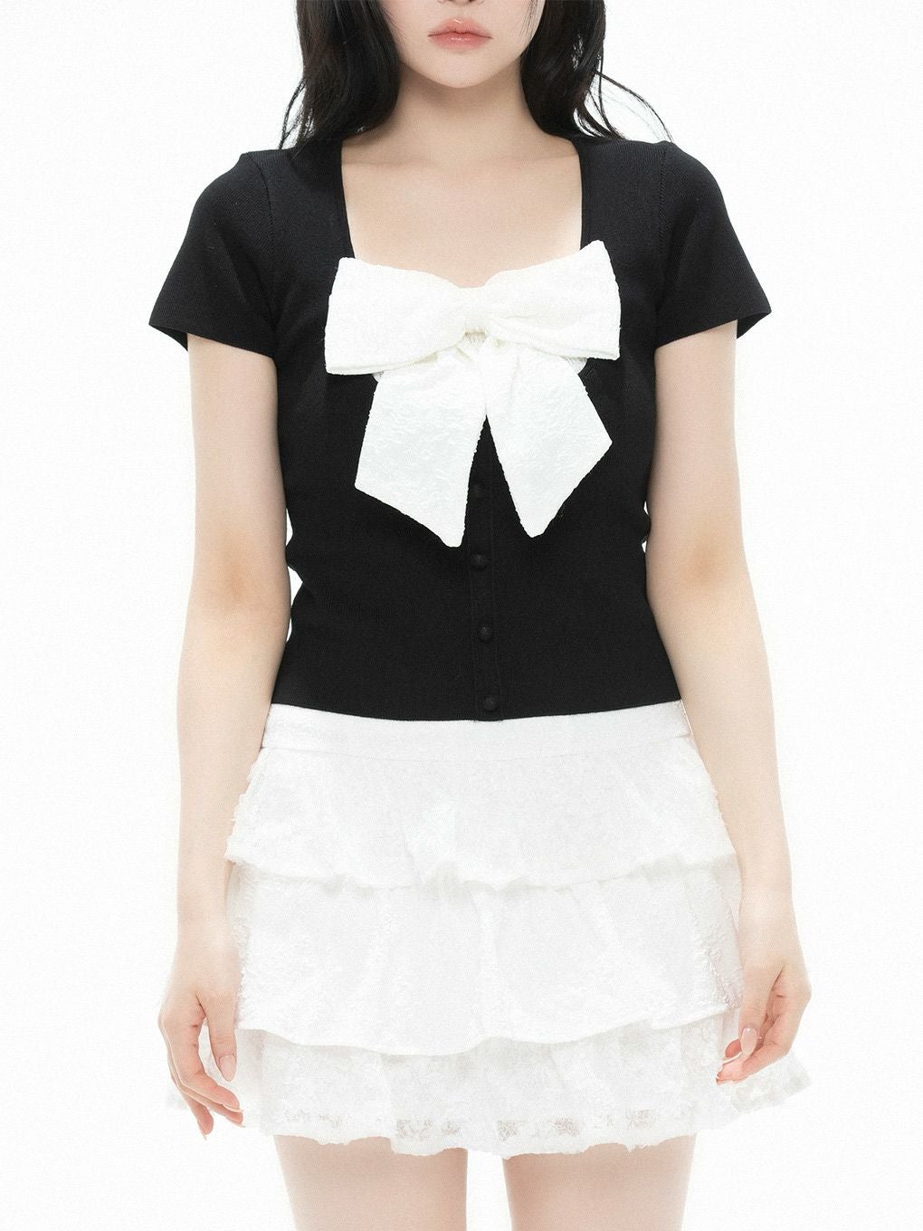 BUBBLES】リボンニットトップス | sparkling mall online store