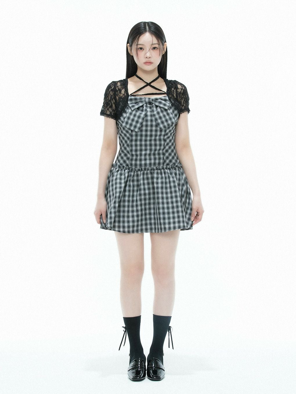 【BUBBLES】レースリボンワンピース
