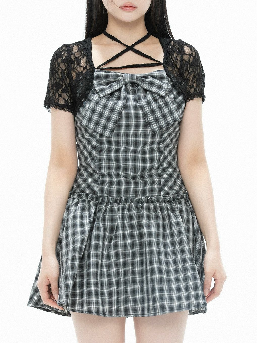 【BUBBLES】レースリボンワンピース