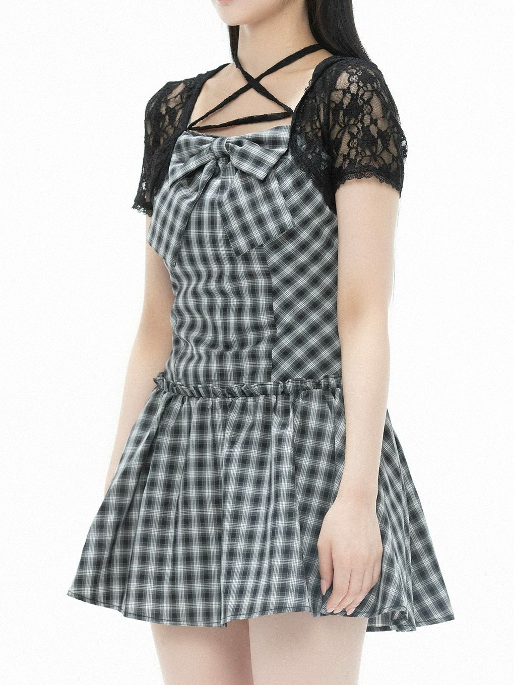 【BUBBLES】レースリボンワンピース