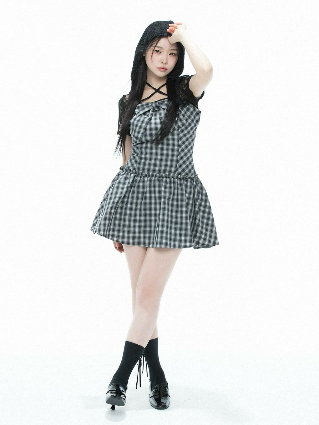 【BUBBLES】レースリボンワンピース